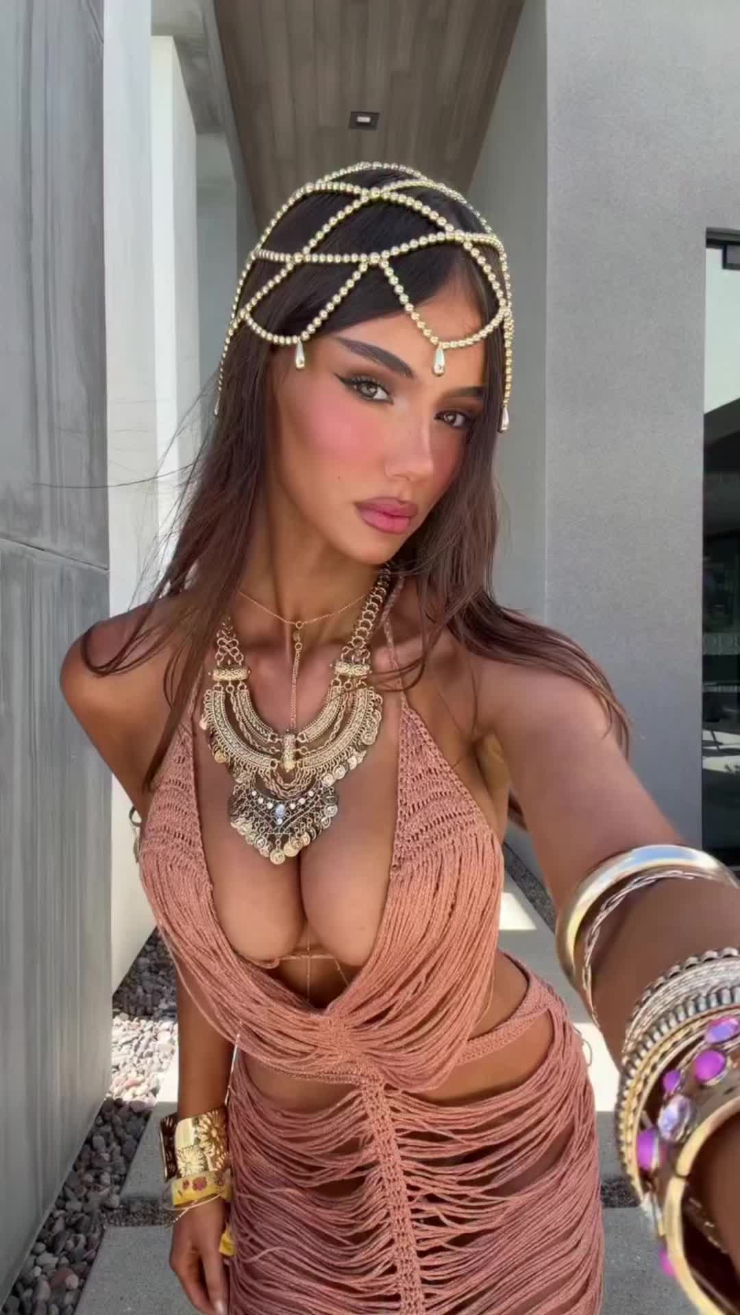 Literal goddess. @Ella bellaaaa in the Kaelani Maxi Dress ✨