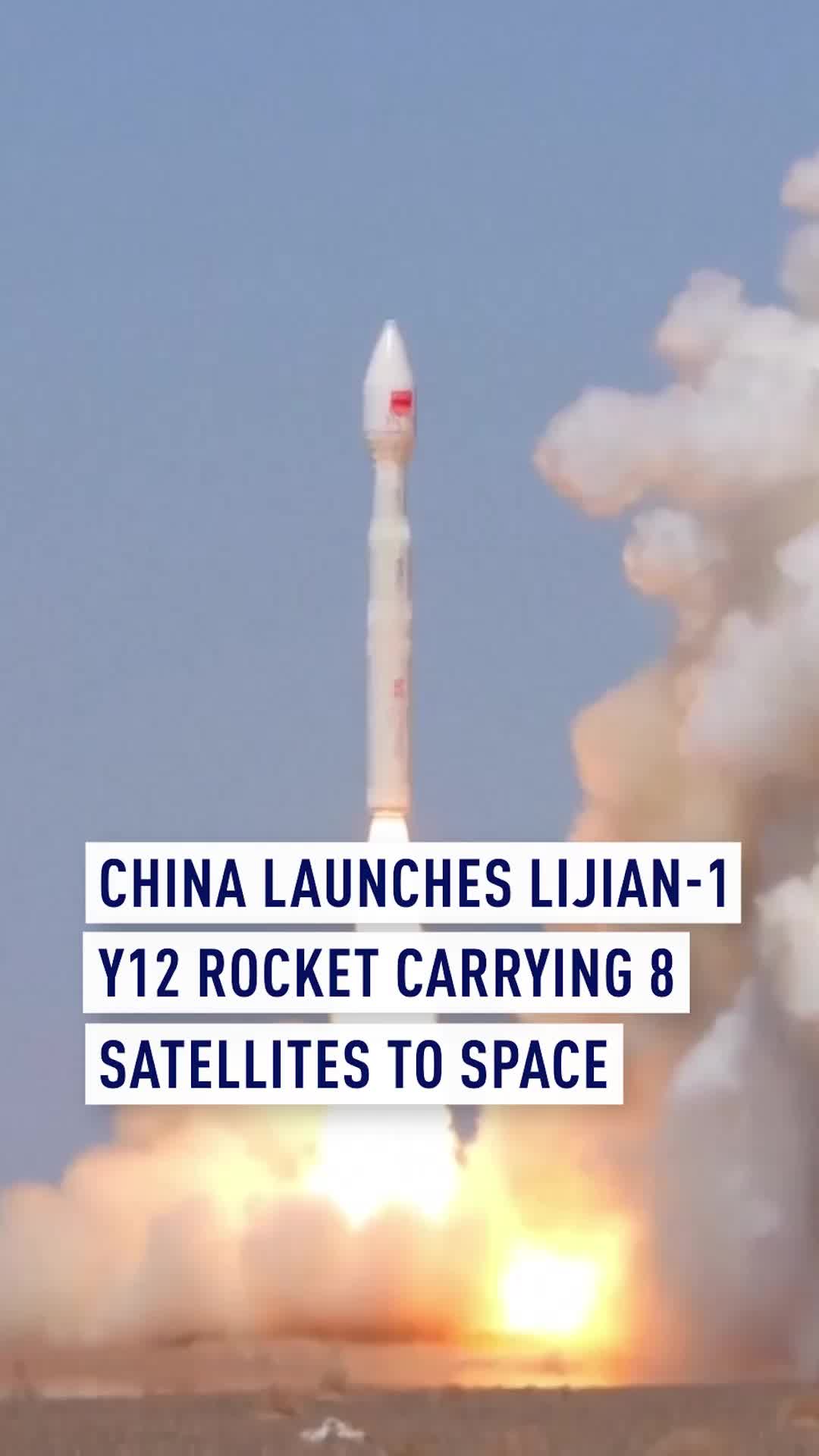 On Tuesday, 14 April, China successfully deployed eight satellites into space using the Lijian-1 Y12 carrier rocket. The mission commenced at 12:03 (Beijing Time) from the Dongfeng commercial space innovation pilot zone located in northwest China, where the rocket successfully reached its intended orbits. This event represents the 12th successful flight mission for the Lijian-1 carrier rocket series. #china #spacetravel #rocket