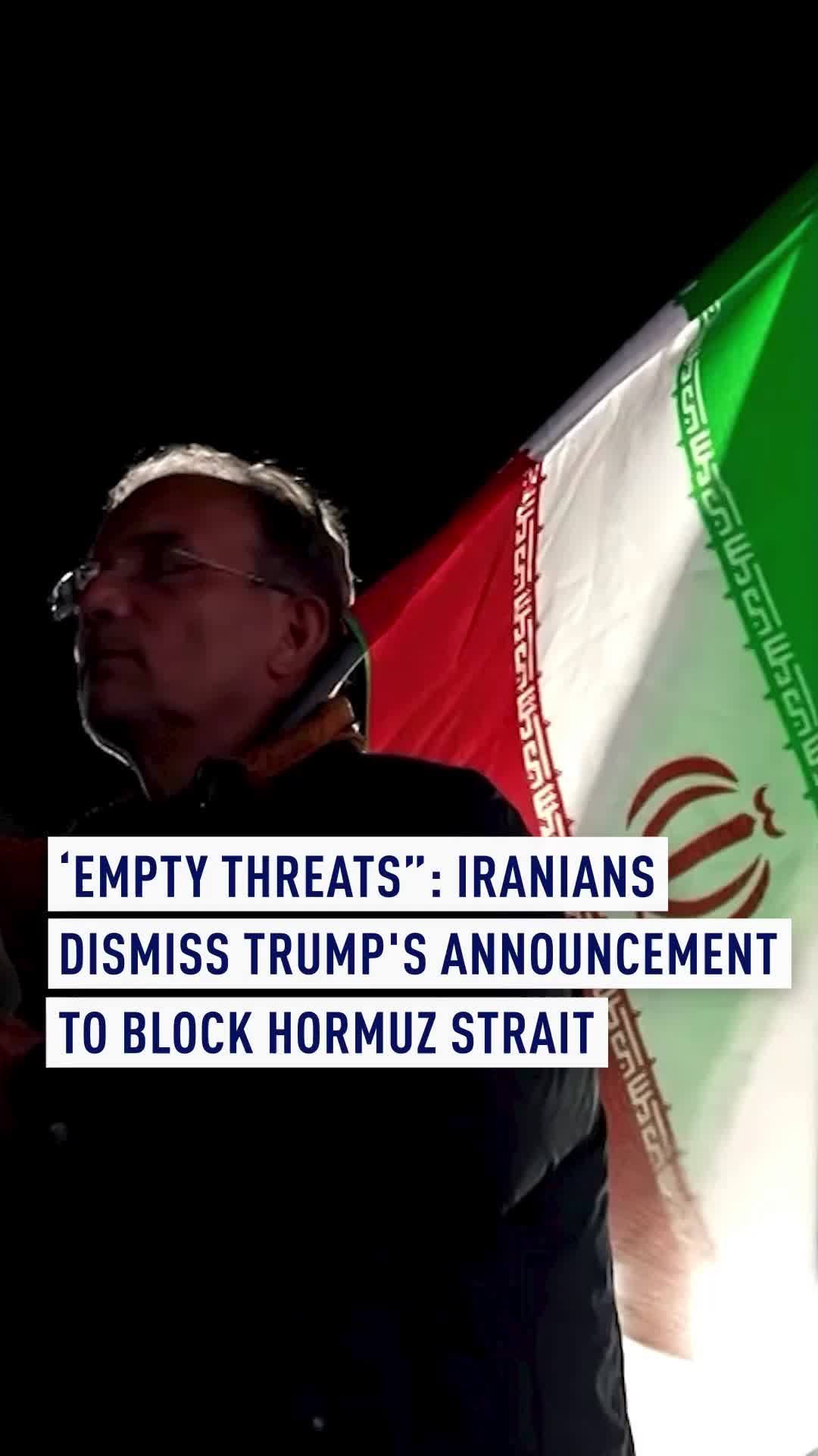 Thousands rallied in Tehran on Monday in support of the Iranian government and against the US blocking the Strait of Hormuz. US President Donald Trump announced a military blockade on Monday, which would prevent ships from leaving Iran's ports. However, the announcement was taken as an empty threat by some. Both US and Pakistani officials insist discussions with Iran are still ongoing in the hope of resolving the conflict. #middleeast #Hormuz #iran #Tehran #us #Trump