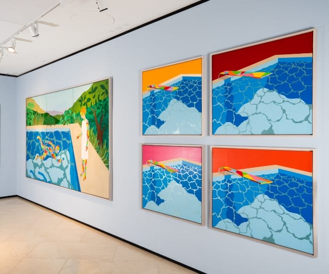 “Hockney/Paricio: Cycles of Renewal” Debuts at Halcyon’s Flagship Gallery