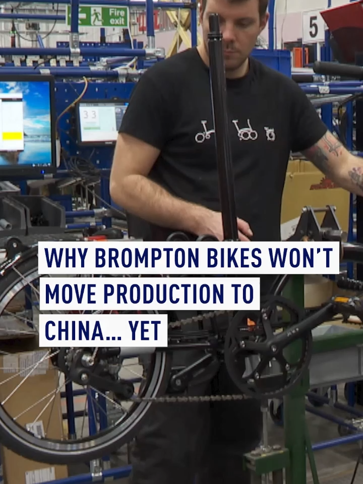 A classic UK marque, the Brompton brand of folding bicycles is very popular in China - so does that mean the company could shift production over there? Brompton CEO Will Butler-Adams says no… well, not right now. He explains to CGTN’s Li Jianhua why Brompton won’t be steering that way just yet. #brompton #bicycles #china #uk #LeadersLounge
