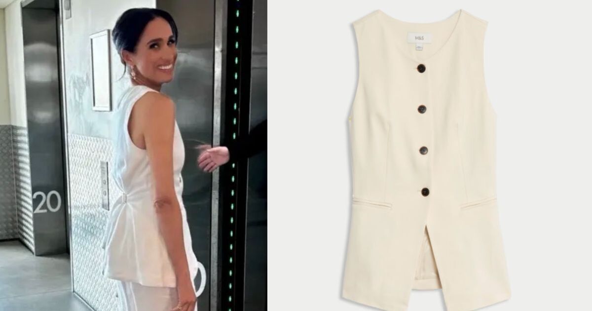 This £30 M&S waistcoat channels Meghan Markle's trendy look but for over £150 less