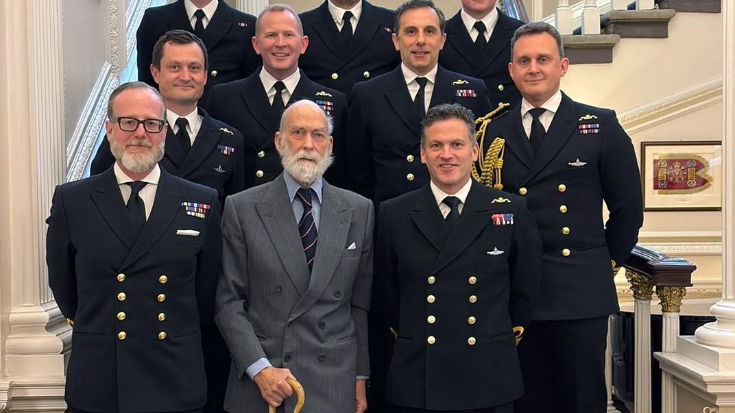 Prince Michael of Kent stoically supports the Royal Navy as his wife undergoes health battle