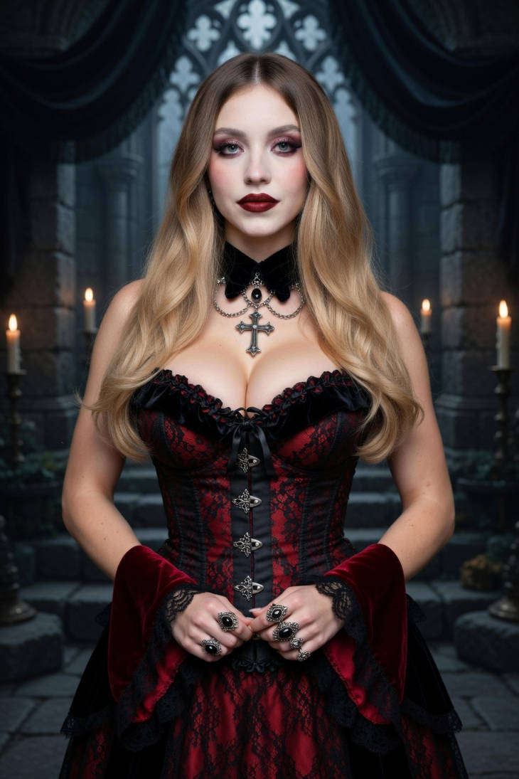 Sydney Sweeney as a gothic vampire by gangstaboys on DeviantArt
