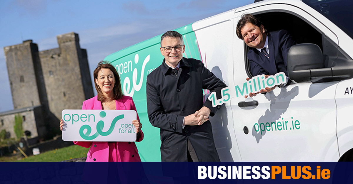 Open Eir passes 1.5m homes and businesses with full fibre broadband network