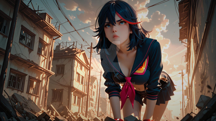 Ryuko Matoi - Beauty Amidst Ruin by Kuro-Oshi on DeviantArt