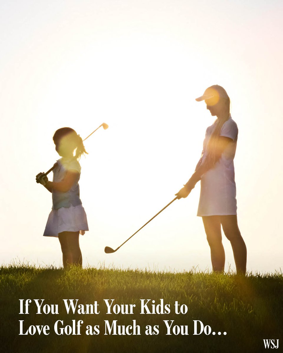 Golf-loving parents yearn to have their children love the game as much as they do. There are things you can do to improve the odds that they’ll be hitting the links with you. 🔗:  pic.