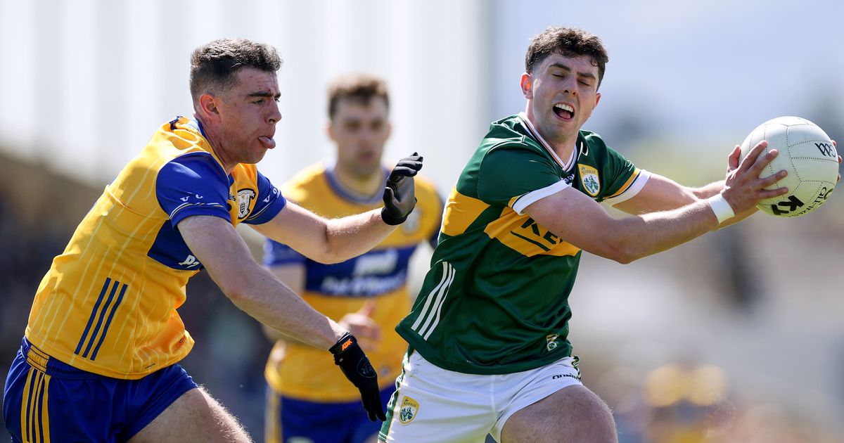 What time and TV channel is Clare v Kerry on today in the Munster Senior Football Championship?