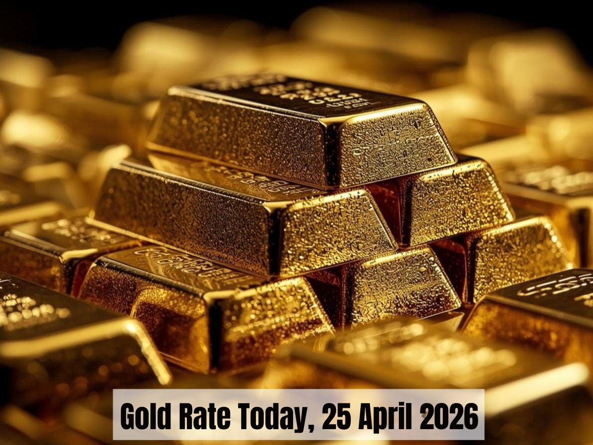 Gold Rate Today [25 April, 2026]: Gold Rates Edges Lower to $4,741, Inflation Fears Weigh; Domestic Rates Steady to ₹1.54 Lakh/10g | Check City-Wise Price of 24K, 22K &amp; 18K