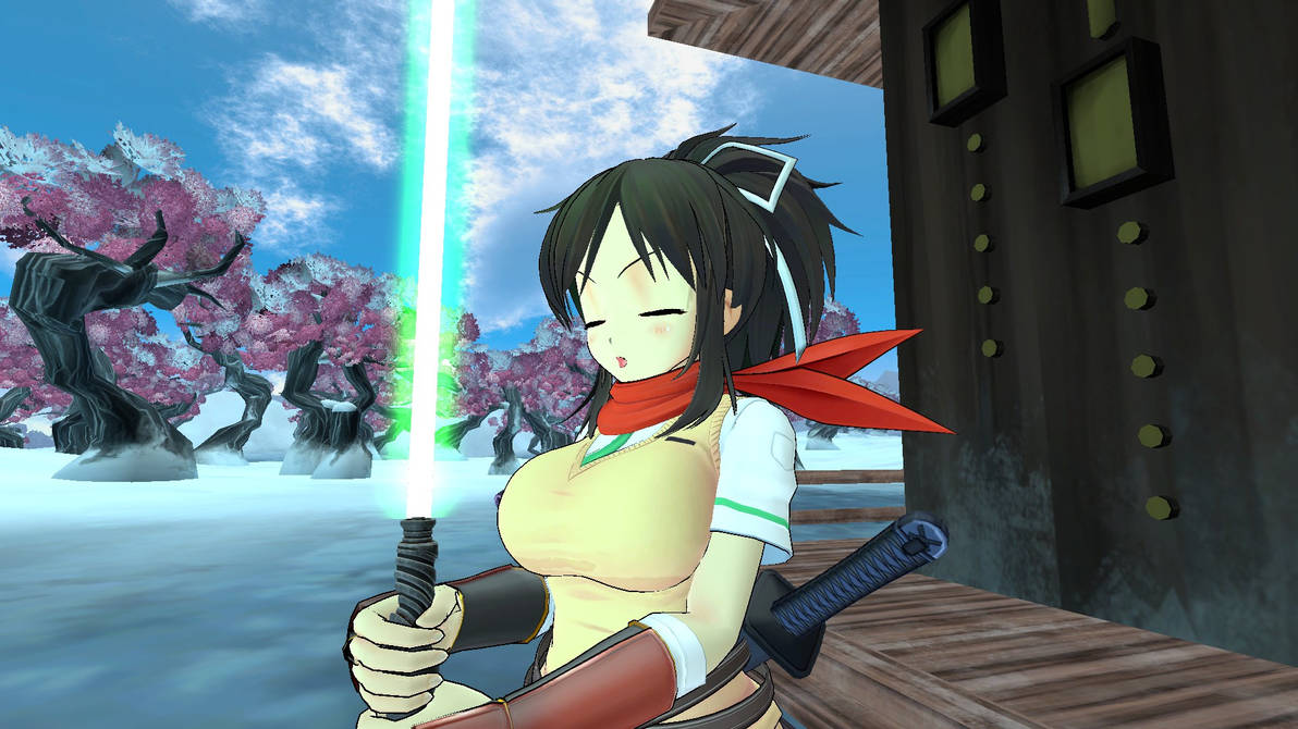 Asuka Meditating With Her Lightsaber by SuperSmashBrosMaster on DeviantArt