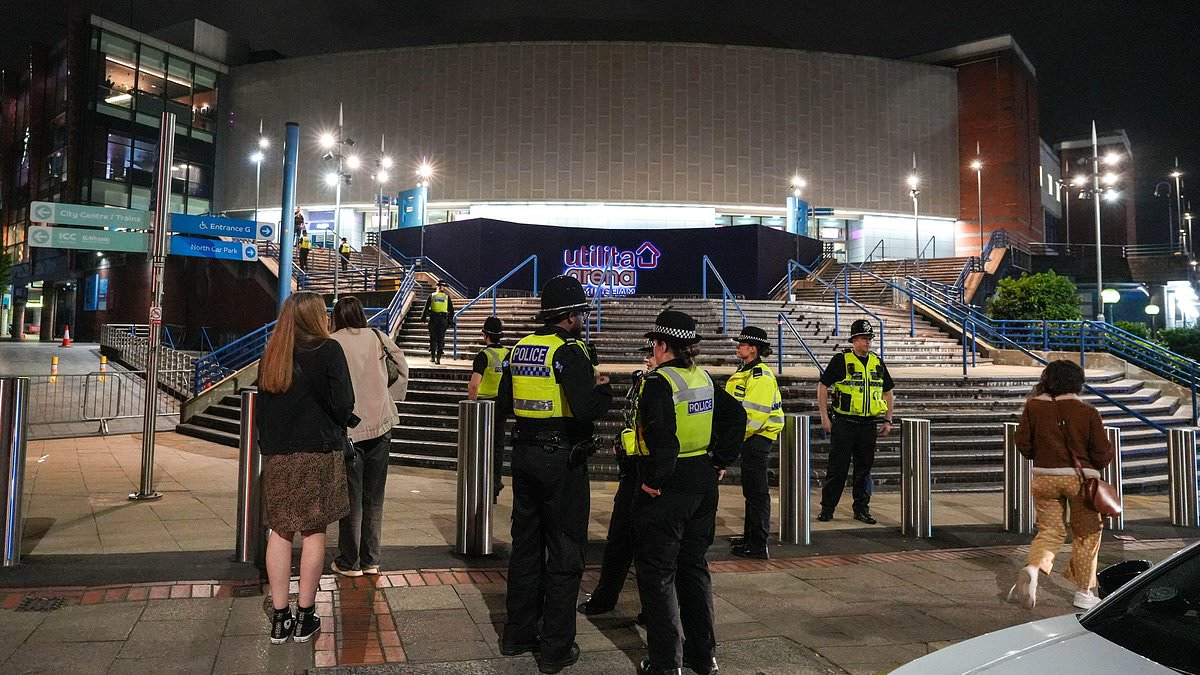 Peter Kay show was halted by bomb hoax, police say as 19-year-old is arrested and held in custody