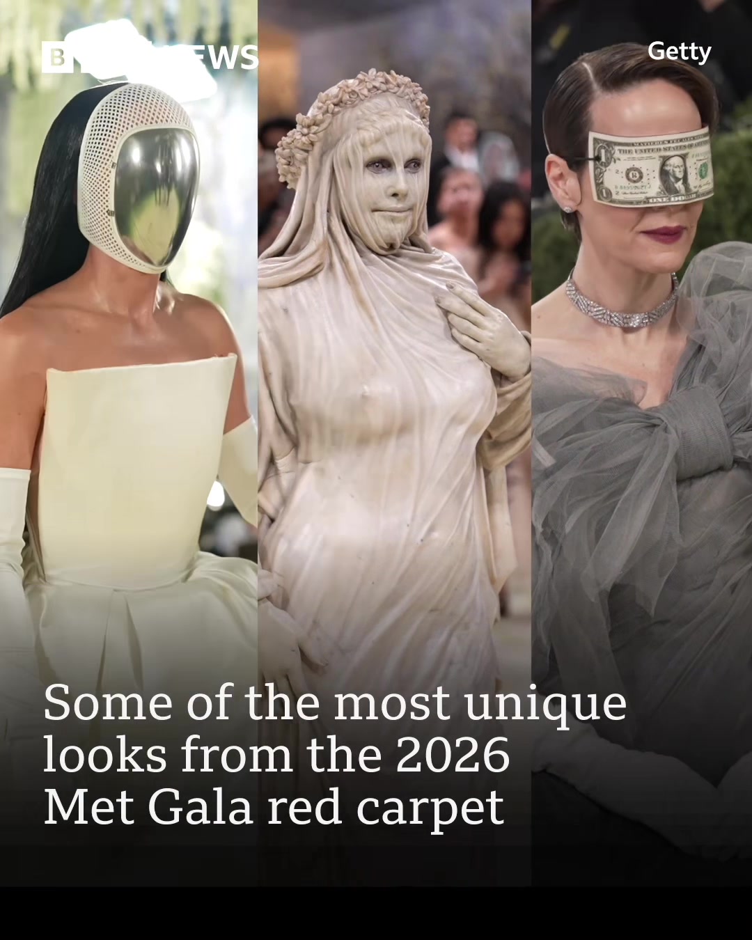 The dress code for this year's fundraiser is "Fashion is Art", celebrating the Metropolitan Museum of Art's spring costume exhibition. #MetGala #KatyPerry #Madonna #HeidiKlum #BBCNews