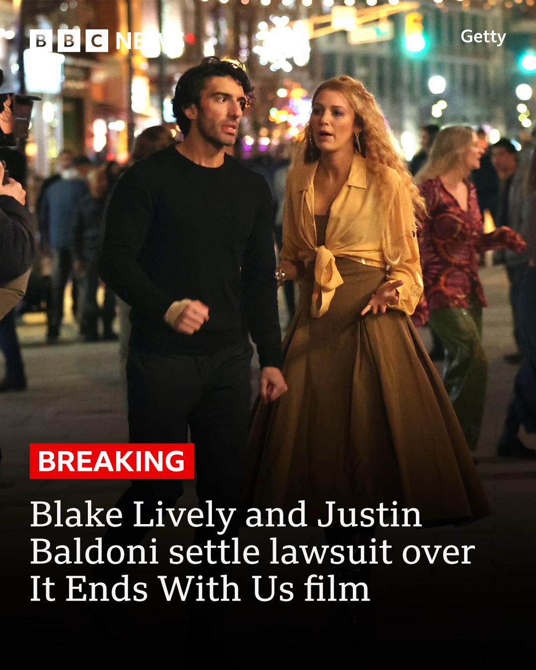 Blake Lively and Justin Baldoni have settled a harassment lawsuit that followed filming of the 2024 movie It Ends With Us. #BlakeLively #JustinBaldoni #ItEndsWithUs #USNews #BBCNews