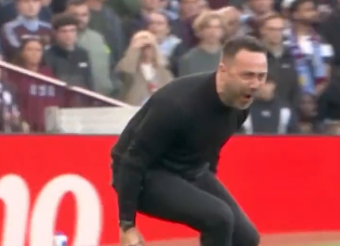 Richarlison scores and Roberto De Zerbi celebrates as Tottenham Hotspur stun Aston Villa (Video)