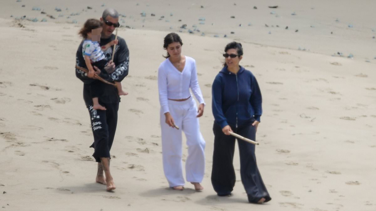 Kourtney Kardashian spends Met Gala Monday in Malibu with Travis Barker and their son Rocky