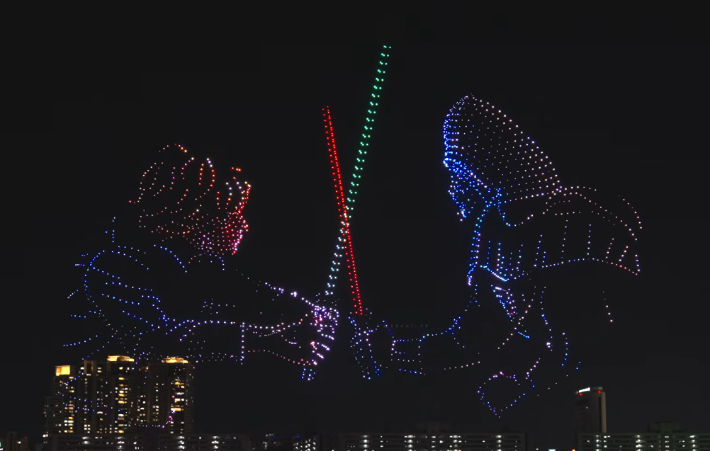 Star Wars Comes Alive in Seoul During Massive Drone Show