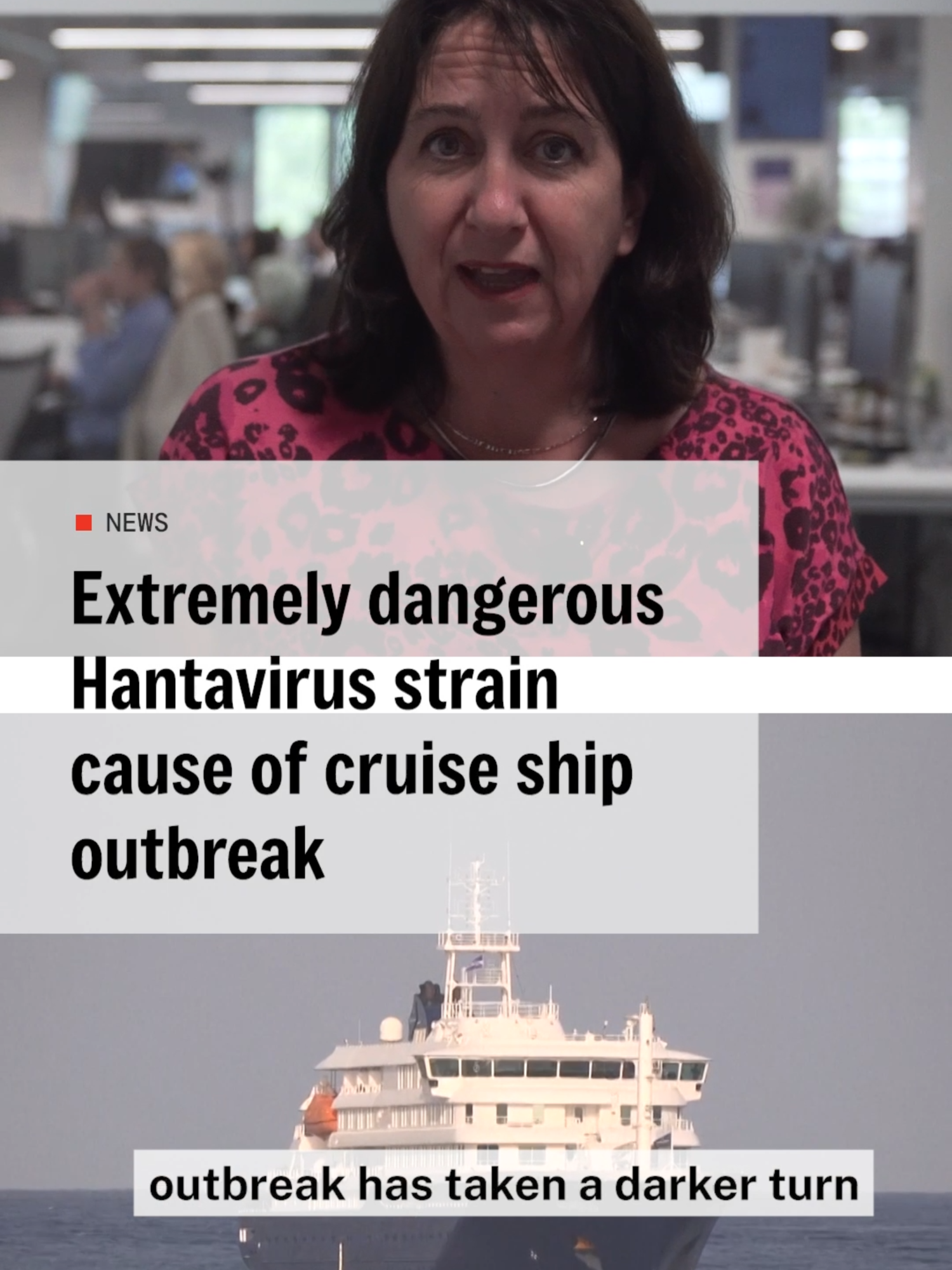 The hantavirus strain that has broken out on a cruise ship, killing three people, has been identified as the extremely dangerous Andes strain. Science writer at The i Paper, Clare Wilson, adds that it can spread between people - not just through rats. #hantavirus #outbreak #cruiseship