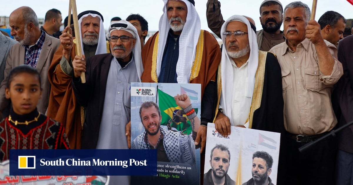 Spanish, Brazilian flotilla activists released after detention in Israel