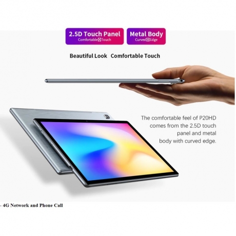 Teclast P20HD 10.1 Inch Tablets Android 10.0 OS 4G Phone Call 4GB RAM 64GB ROM 1920×1200 GPS 6000mAh Battary AI-speed-up