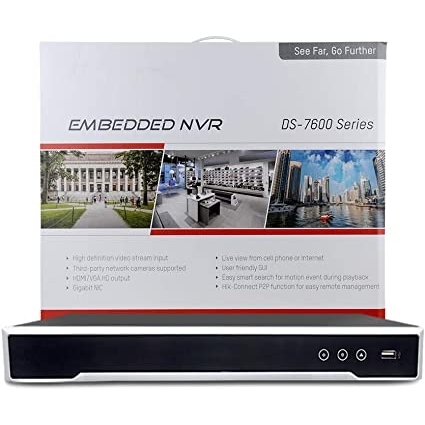 Hikvision NVR DS-7616NI-K2/16P 16ch POE Embedded Plug & Play 4K NVR